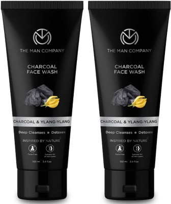 THE MAN COMPANY Activated Charcoal Acne Oil Control – 100ml*2 Face Wash