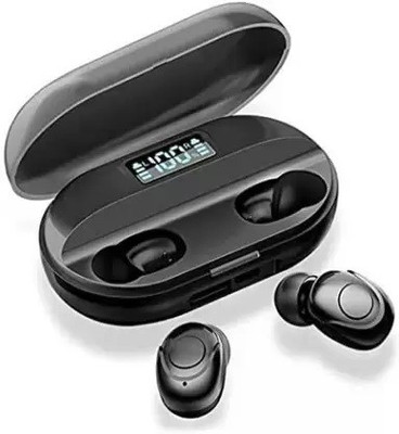 SYN SONS T2 TWS 5.0 Wireless with 1500mah Power Bank with led Display Headset Bluetooth(Black, True Wireless)