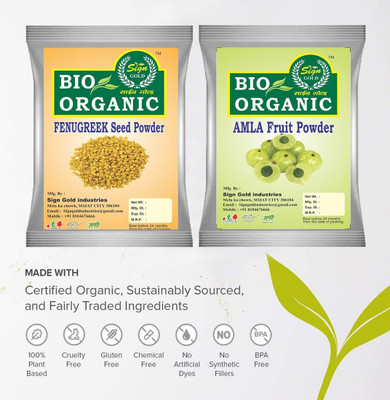 sign gold Pure Organic (Fenugreek seed & Amla fruits) Powder 200g_AA7(200 g)