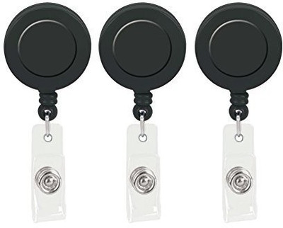I CARDE Plastic ID Badge Reel(Pack of 3)