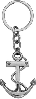 M Men Style Wheel Ship Anchor and Rope Keyring Skey2022146 Key Chain