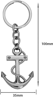 Sullery Wheel Ship Anchor and Rope Keyring Sullerykey2022146 Key Chain