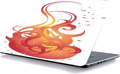 qth FLORAL LAP-3883 VINYL Reusable Laptop Skin Compatible for 15.6 inch(Theme: Patterns)