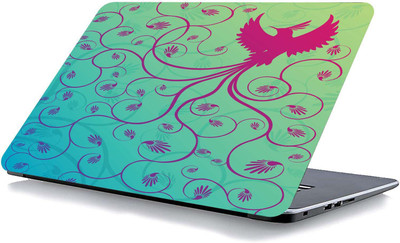 qth FLORAL LAP-3763 VINYL Reusable Laptop Skin Compatible for 15.6 inch(Theme: Spiritual)