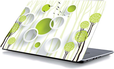 qth FLORAL LAP-3185 VINYL Reusable Laptop Skin Compatible for 15.6 inch(Theme: Spiritual)