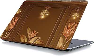 qth FLORAL LAP-3248 VINYL Reusable Laptop Skin Compatible for 15.6 inch(Theme: Patterns)
