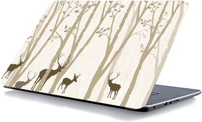 qth FLORAL LAP-3511 VINYL Reusable Laptop Skin Compatible for 15.6 inch(Theme: Nature)