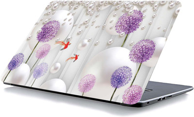 qth FLORAL LAP-3481 VINYL Reusable Laptop Skin Compatible for 15.6 inch(Theme: Patterns)