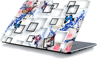 qth FLORAL LAP-3704 VINYL Reusable Laptop Skin Compatible for 15.6 inch(Theme: Spiritual)
