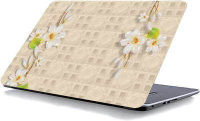 qth FLORAL LAP-3518 VINYL Reusable Laptop Skin Compatible for 15.6 inch(Theme: Nature)