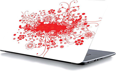 qth FLORAL LAP-3748 VINYL Reusable Laptop Skin Compatible for 15.6 inch(Theme: Spiritual)