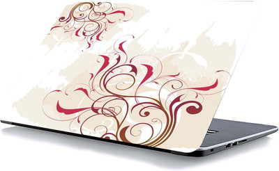 qth FLORAL LAP-3833 VINYL Reusable Laptop Skin Compatible for 15.6 inch(Theme: Spiritual)