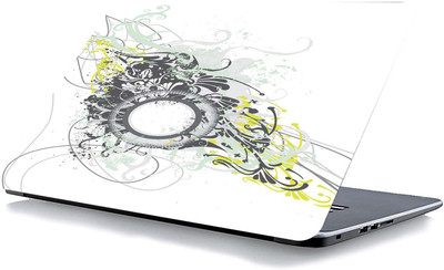 qth FLORAL LAP-3756 VINYL Reusable Laptop Skin Compatible for 15.6 inch(Theme: Spiritual)