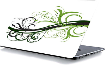 qth FLORAL LAP-3898 VINYL Reusable Laptop Skin Compatible for 15.6 inch(Theme: Patterns)