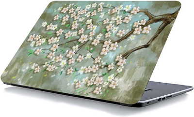 qth FLORAL LAP-3268 VINYL Reusable Laptop Skin Compatible for 15.6 inch(Theme: Spiritual)