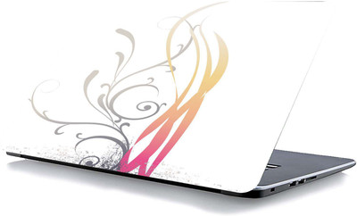 qth FLORAL LAP-3896 VINYL Reusable Laptop Skin Compatible for 15.6 inch(Theme: Spiritual)
