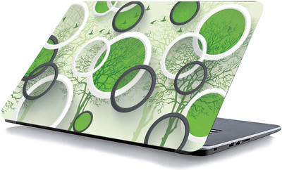 qth FLORAL LAP-3219 VINYL Reusable Laptop Skin Compatible for 15.6 inch(Theme: Spiritual)
