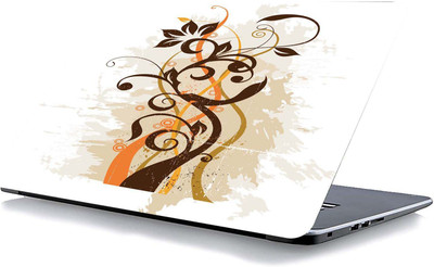 qth FLORAL LAP-3794 VINYL Reusable Laptop Skin Compatible for 15.6 inch(Theme: Spiritual)