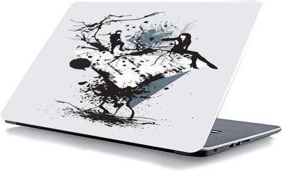 qth FLORAL LAP-3655 VINYL Reusable Laptop Skin Compatible for 15.6 inch(Theme: Spiritual)