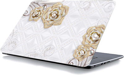 qth FLORAL LAP-3073 VINYL Reusable Laptop Skin Compatible for 15.6 inch(Theme: Spiritual)