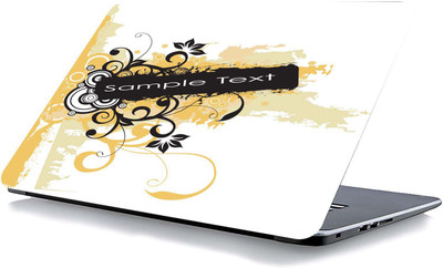 qth FLORAL LAP-3792 VINYL Reusable Laptop Skin Compatible for 15.6 inch(Theme: Patterns)