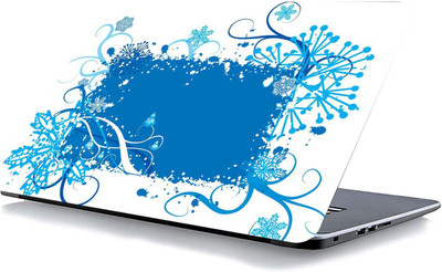 qth FLORAL LAP-3730 VINYL Reusable Laptop Skin Compatible for 15.6 inch(Theme: Patterns)