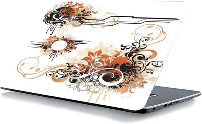 qth FLORAL LAP-3802 VINYL Reusable Laptop Skin Compatible for 15.6 inch(Theme: Spiritual)