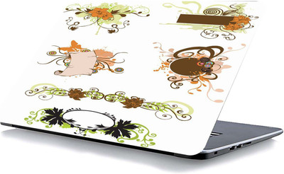 qth FLORAL LAP-3986 VINYL Reusable Laptop Skin Compatible for 15.6 inch(Theme: Spiritual)