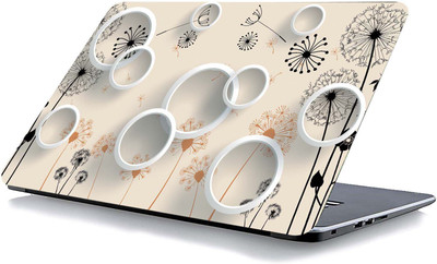 qth FLORAL LAP-3123 VINYL Reusable Laptop Skin Compatible for 15.6 inch(Theme: Spiritual)
