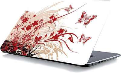 qth FLORAL LAP-3837 VINYL Reusable Laptop Skin Compatible for 15.6 inch(Theme: Spiritual)
