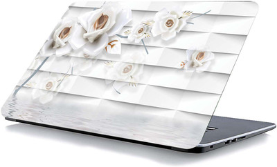 qth FLORAL LAP-3006 VINYL Reusable Laptop Skin Compatible for 15.6 inch(Theme: Spiritual)