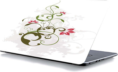 qth FLORAL LAP-3797 VINYL Reusable Laptop Skin Compatible for 15.6 inch(Theme: Patterns)