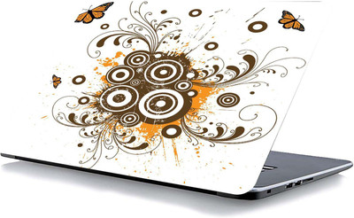 qth FLORAL LAP-3913 VINYL Reusable Laptop Skin Compatible for 15.6 inch(Theme: Patterns)