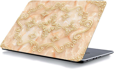 qth FLORAL LAP-3051 VINYL Reusable Laptop Skin Compatible for 15.6 inch(Theme: Patterns)