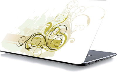 qth FLORAL LAP-3835 VINYL Reusable Laptop Skin Compatible for 15.6 inch(Theme: Spiritual)