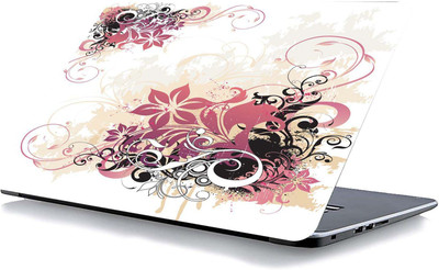 qth FLORAL LAP-3803 VINYL Reusable Laptop Skin Compatible for 15.6 inch(Theme: Spiritual)
