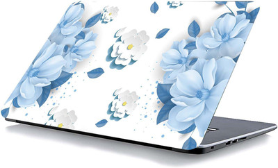 qth FLORAL LAP-3039 VINYL Reusable Laptop Skin Compatible for 15.6 inch(Theme: Nature)