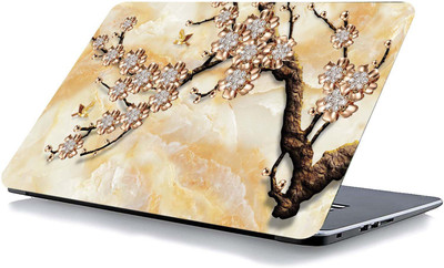 qth FLORAL LAP-3336 VINYL Reusable Laptop Skin Compatible for 15.6 inch(Theme: Patterns)