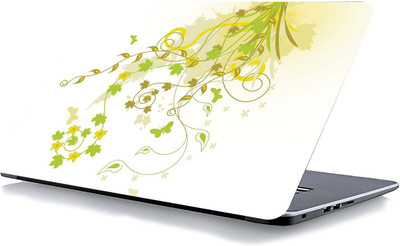 qth FLORAL LAP-3995 VINYL Reusable Laptop Skin Compatible for 15.6 inch(Theme: Spiritual)