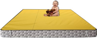 The Furnishing Tree Elastic Strap Queen Size Waterproof Mattress Cover(Yellow)