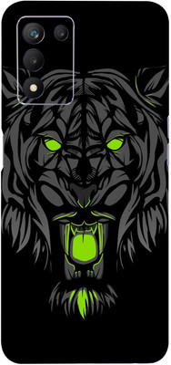 Mclaxa Tiger Green Mobile Back Skin, Tiger Green, Realme 9 5G SE Mobile Skin(Tiger Green Skin With Super Matte Finish)