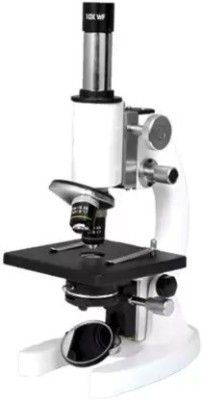 SSD S-20 Student Monocular Microscope magnification 100x 400x (White, Black) Objective Microscope Lens