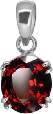 Neeba Gomed Hessonite Wt8.25Ratti With Certificate-Check Seller As Gemperor & Order It Silver Garnet Metal Locket