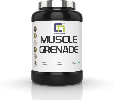 CHAMPS NUTRITION MUSCLE GRENADE 4Lbs Weight Gainers/Mass Gainers(2 kg, VANILLA)