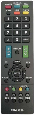 Akshita RM-L1238 TV Remote Compatible For LED LCD TV Remote Control HUAYU SHARP Remote Controller(Black)