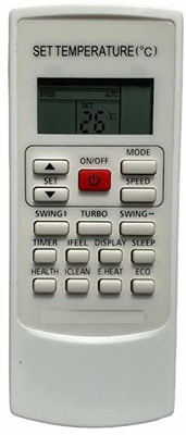 PP REMOTE 218 FOR BLUESTAR AC COMPATIBLE TO BLUESTAR SEND OLD REMOTE PHOTO 9822247789 WHATSAPP VERIFICATION Remote Controller(White)