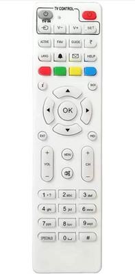 Akshita Compatible For SET-UP-BOX D2H TV Remote Control & Netflix YouTube Function VIDEOCON D2H Remote Controller(White)