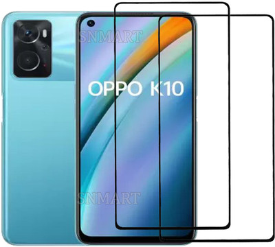 MaxR Edge To Edge Tempered Glass for OPPO K10(Pack of 2)