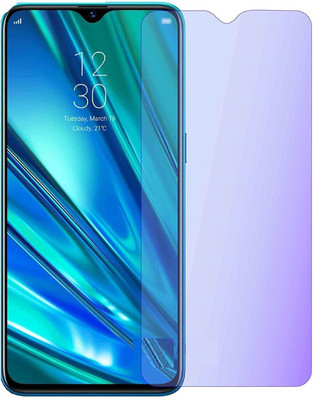 ELEF Edge To Edge Tempered Glass for Realme 5 Pro Anti Blu Eye Protector Tempered Blocks Excess Harmful Blue Light(Pack of 1)