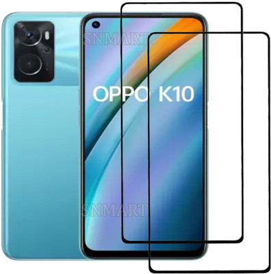 MaxR Edge To Edge Tempered Glass for OPPO K10(Pack of 2)
